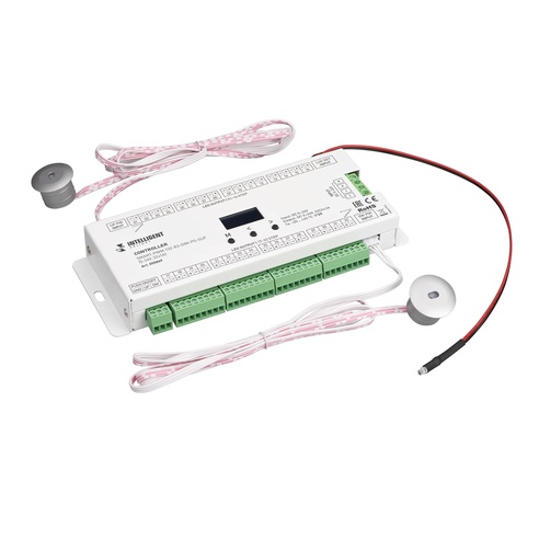 INTELLIGENT ARLIGHT Контроллер лестничный SMART-PWM-132-83-DIM-PS-SUF (5-24V, 32x1A) (IARL, IP20 Металл, 5 лет)