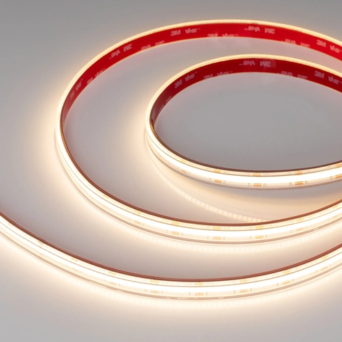 Лента светодиодная герметичная COB-PS-X640-12mm 24V White-MIX (23 W/m, IP67, CSP, 5m) (Arlight, Изменяемая ЦТ)