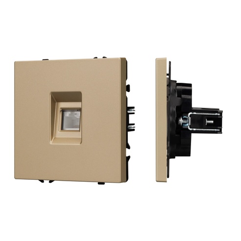 Механизм компьютерной розетки SCT-NOBE-MPC1-SFPL-GD (RJ-45, CAT6) (Arlight, -)