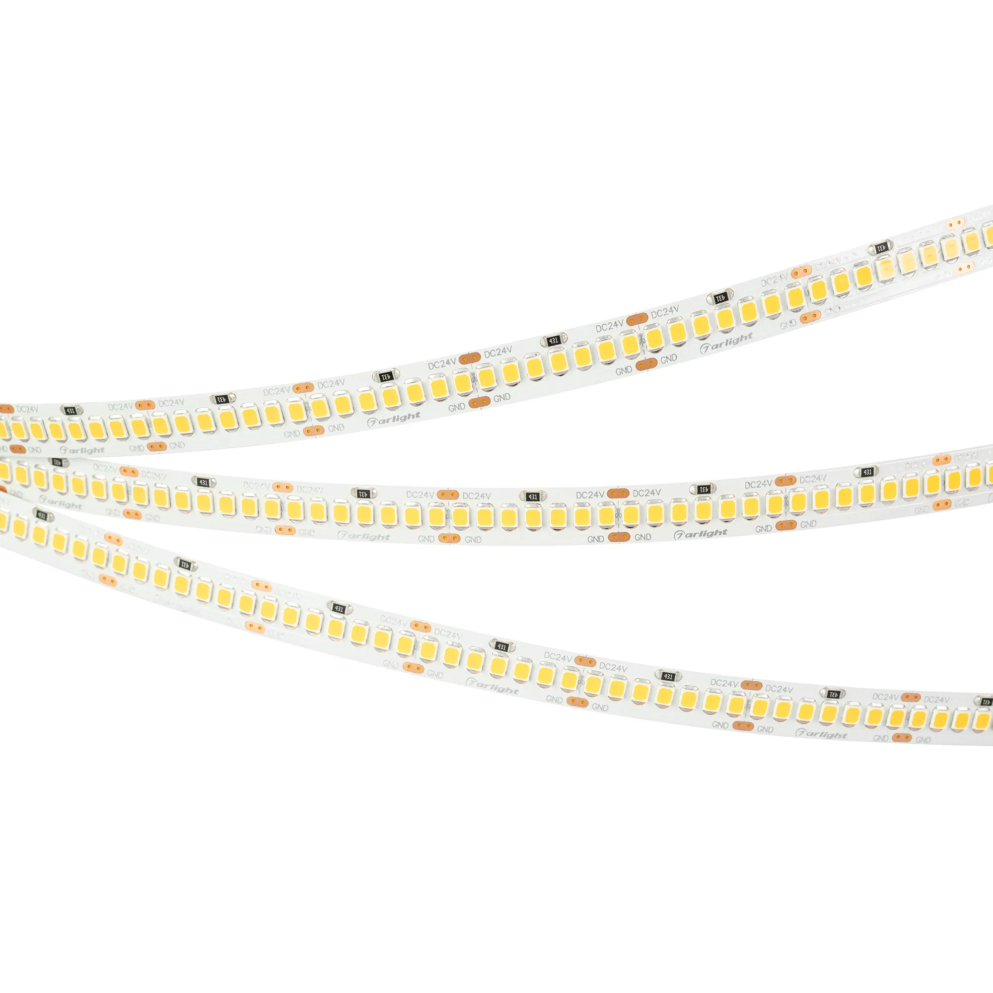 Лента светодиодная RT-A252-10mm 24V White6000 (11 W/m, IP20, 2835, 5m) (Arlight, 11 Вт/м, IP20)