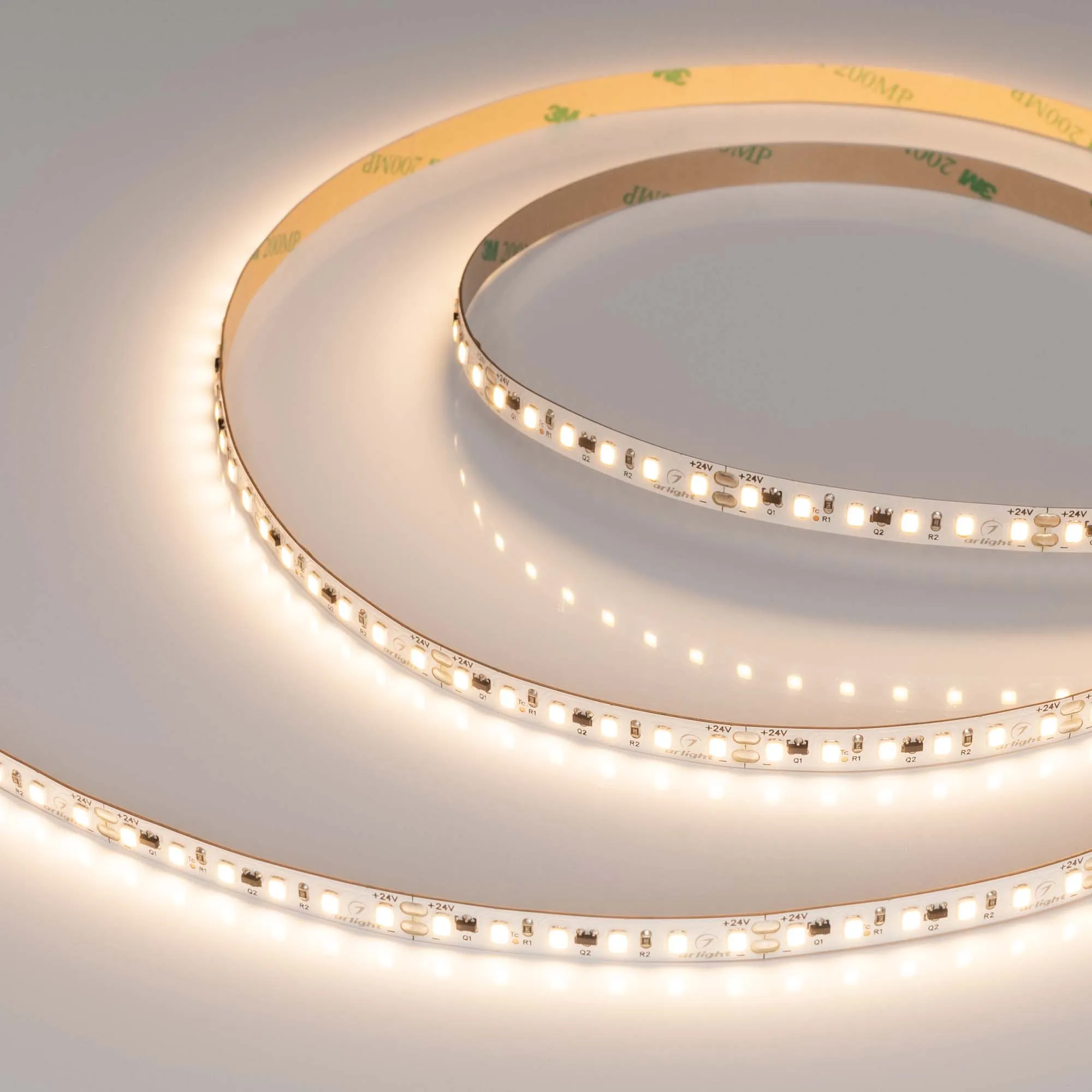 Лента светодиодная IC-A120-8mm 24V Warm3000 (9.6 W/m, IP20, 2835, 10m) (Arlight, стабилизированная) - изображение товара