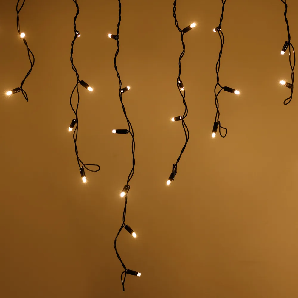 Гирлянда ARD-ICICLE-CLASSIC-5000x500-BLACK-160LED-STD Warm (230V, 10W, IP65) (Ardecoled, -) - изображение товара