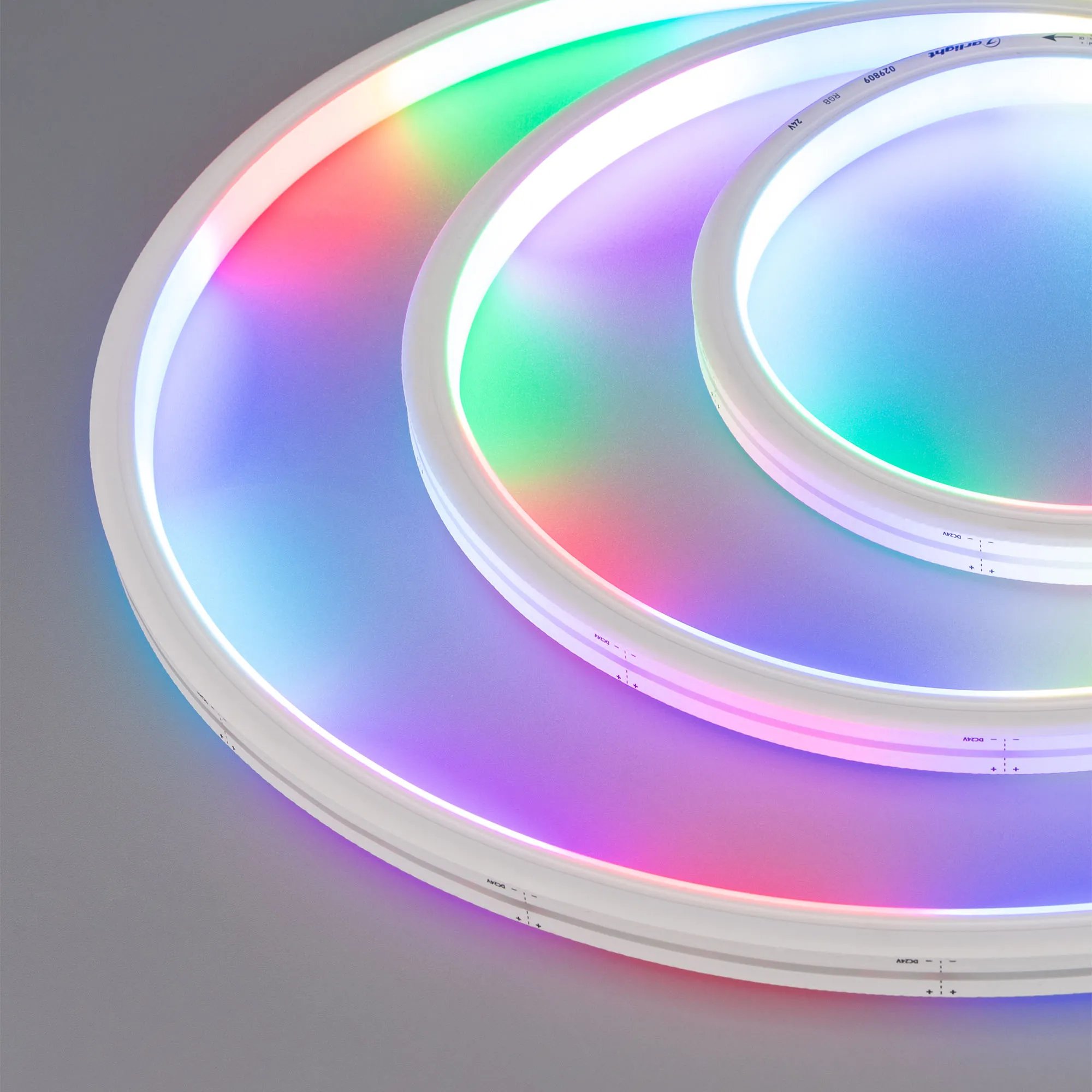 Герметичная лента SPI MOONLIGHT-5000S-TOP-5060-84-24V RGB (13х12mm, 18W, IP67) (Arlight, 18 Вт/м, IP67) - изображение товара