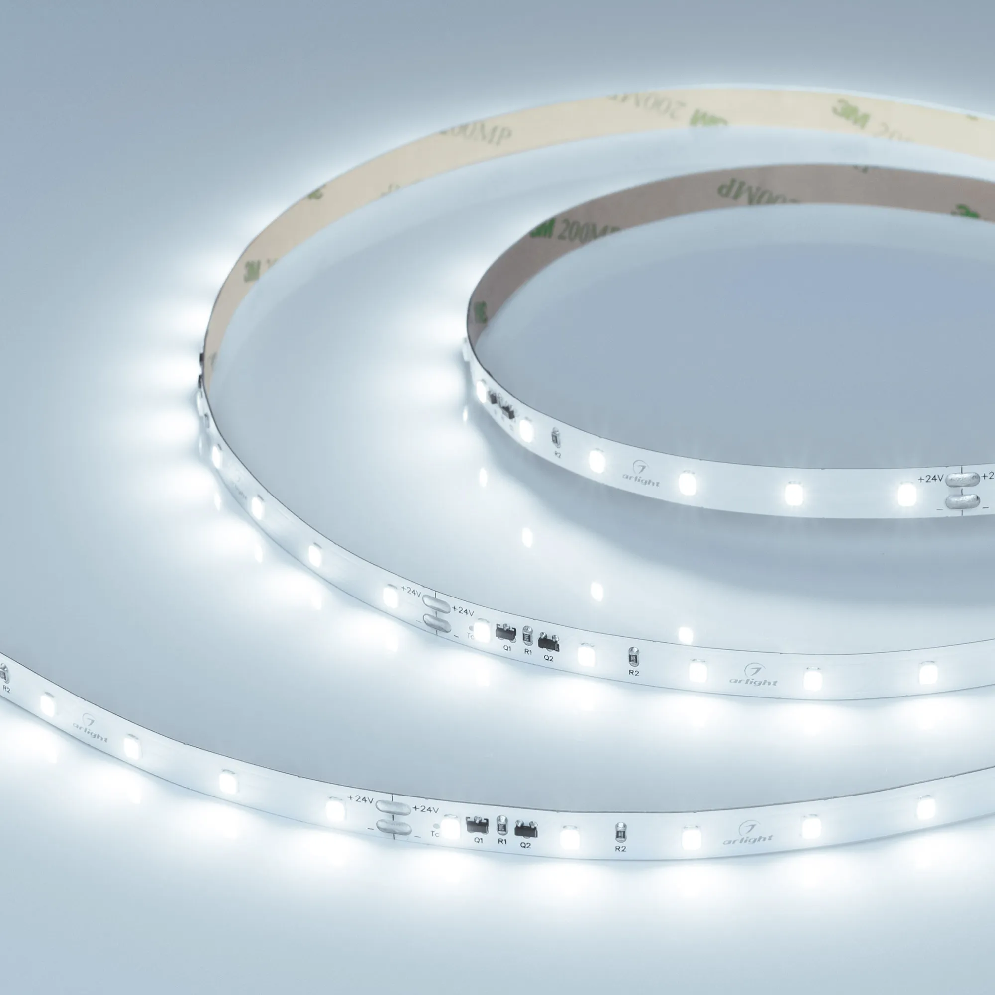 Лента светодиодная IC-A60-8mm 24V Cool 8K (4.8 W/m, IP20, 2835, 10m) (Arlight, стабилизированная) - изображение товара