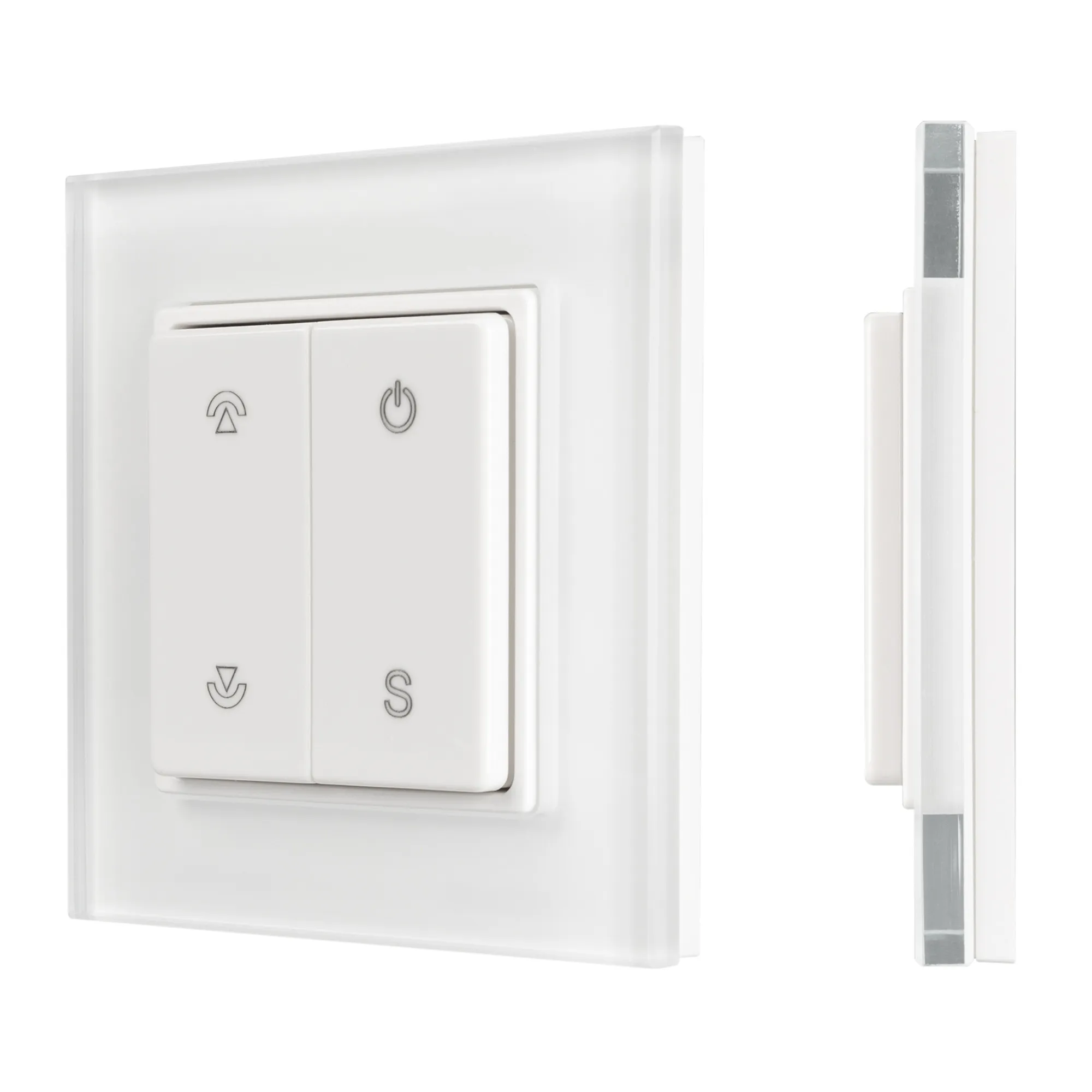 Панель SMART-P47-DIM-G-SUF (3V, 1 зона, Knob, 2.4G) (Arlight, Стекло) - изображение товара